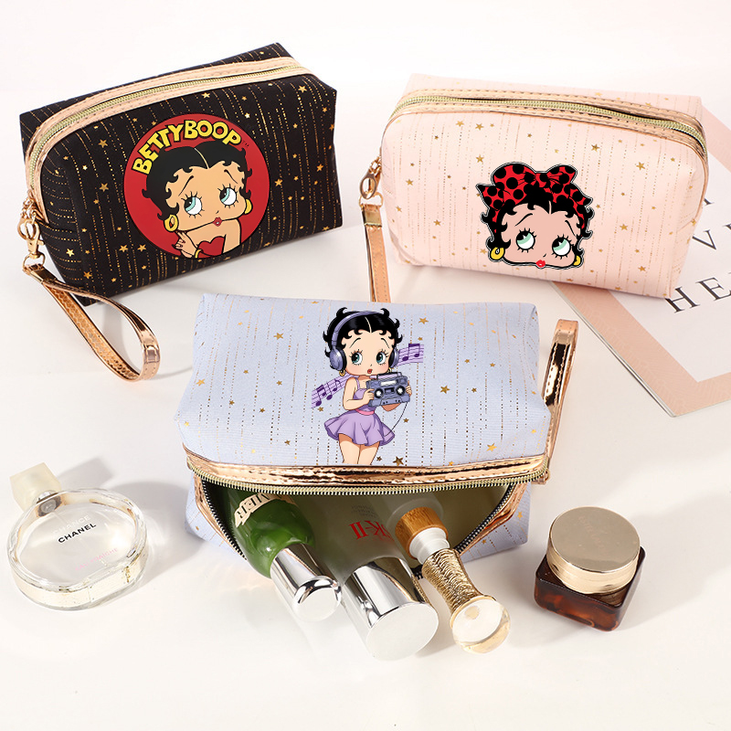 Beauty Makeup Women - B-Bettys-Boops Dames Cosmetiktas kawaii Make-up Tas