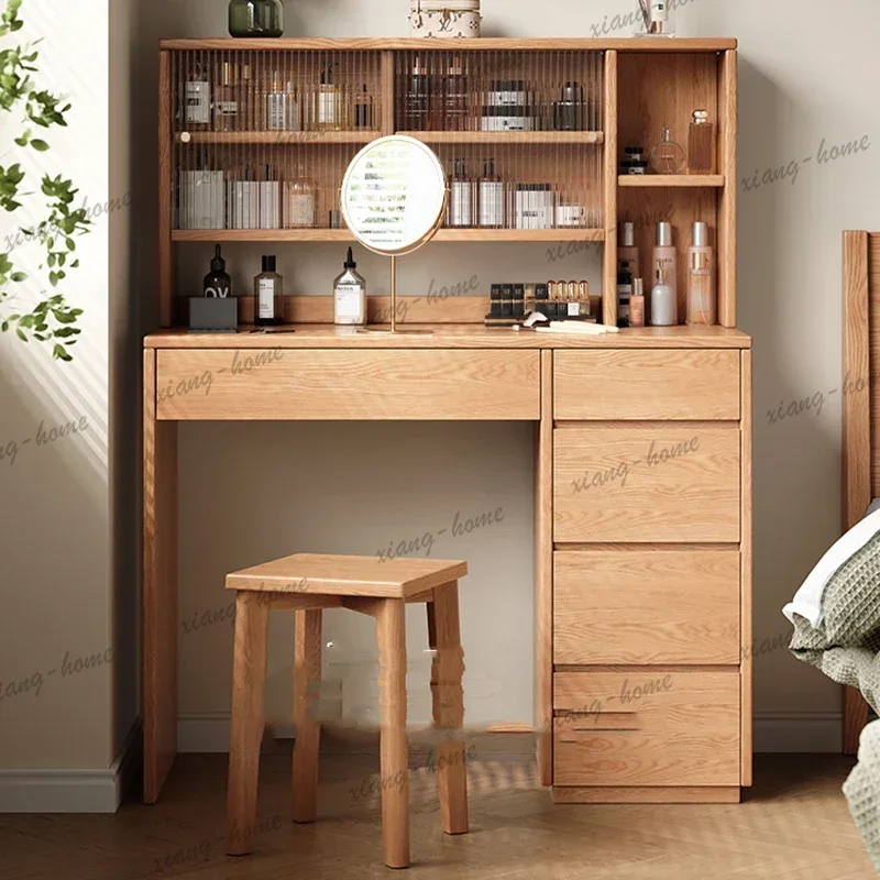 Beauty Without Makeup - Houten kaptafel voor de slaapkamer, met
