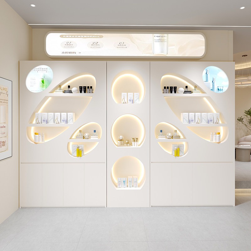 Beauty & Makeup Katia Di Paola - Massief houten verf salon displaykast, hoogwaardige,